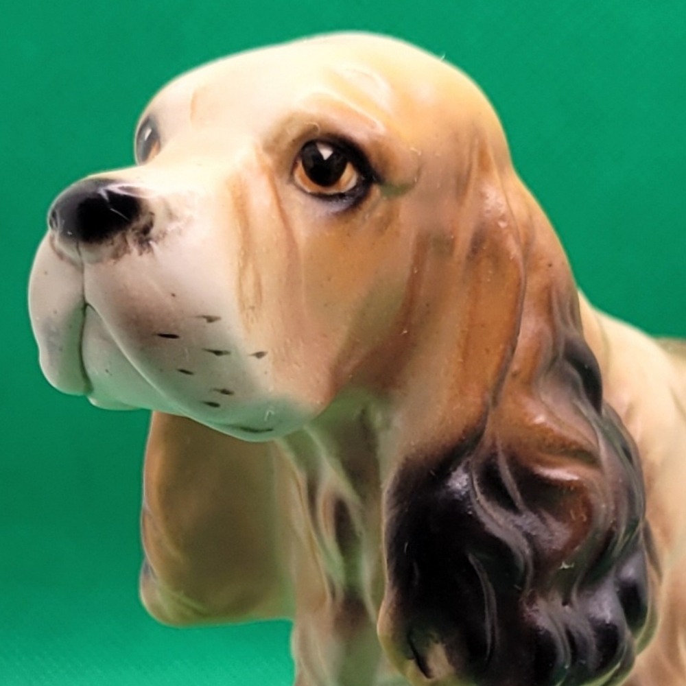 Vintage 1950s Lipper and Mann Ceramic Cocker Spaniel Figurine Dog Statue